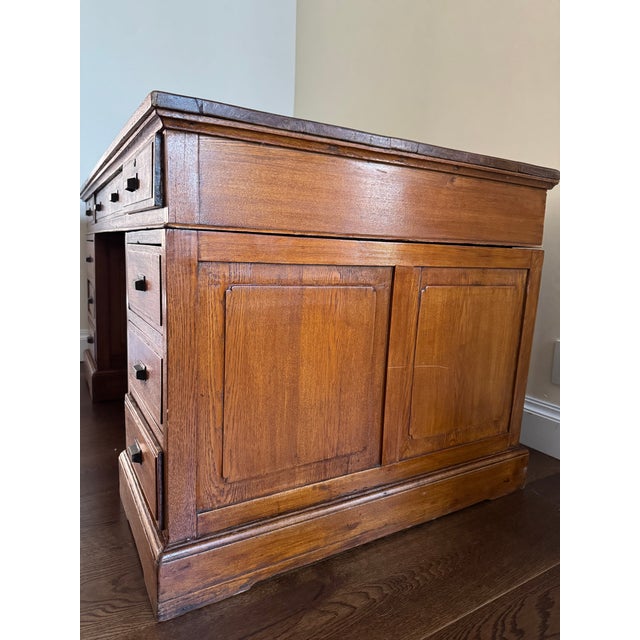 Antique Shanghai Lawyer’s Desk c.1910 – Qing Dynasty | Northern Elm For Sale - Image 9 of 14