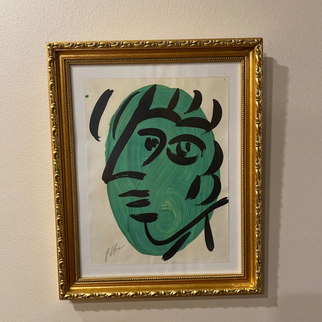 Paint 1970s Abstract Painting by Peter Keil, Framed For Sale - Image 7 of 10