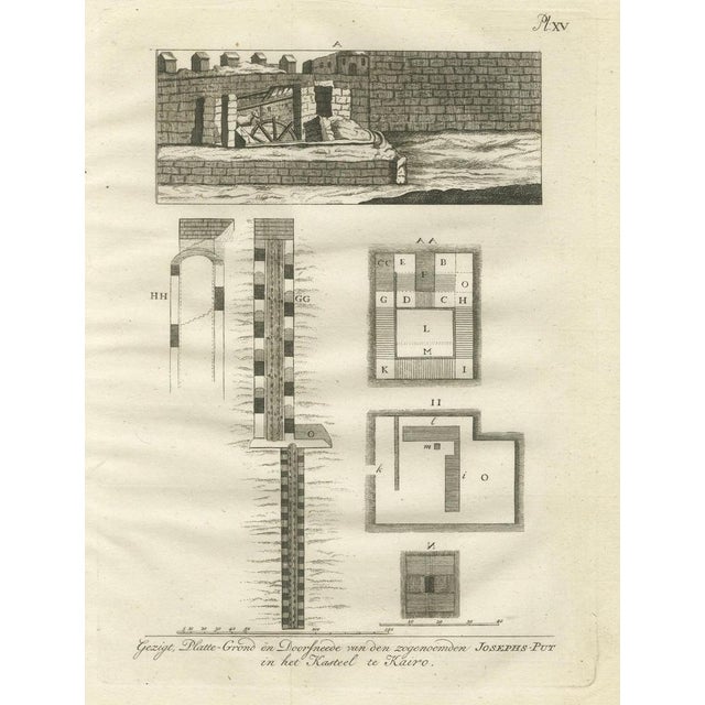Paper Josephs Well in the Citadel of Cairo Section, 1776, Paper For Sale - Image 7 of 10