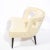 Mid Century Modern Cutout Barrel Back Chair in Pearl Holly Hunt Ecriture Velvet For Sale - Image 12 of 13
