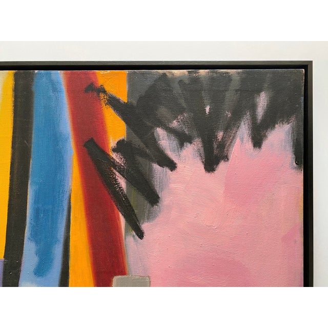 Adele Mailer Vintage 1985 Abstract Expressionist Original Signed One of a Kind Framed Large Modernist Oil Painting For Sale - Image 12 of 18