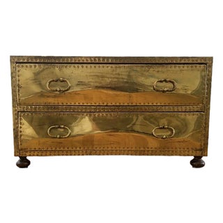 Set of 2: 1960s Vintage Brass Chest For Sale