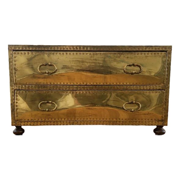 Set of 2: 1960s Vintage Brass Chest For Sale