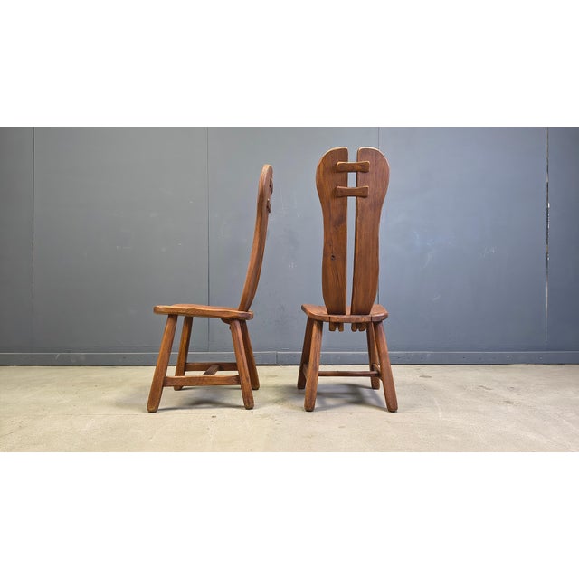Vintage Dining Chairs from Depuydt, Belgium, 1960s, Set of 4 For Sale - Image 4 of 14