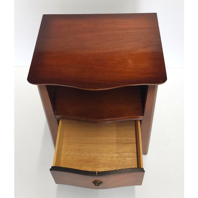 Drexel Mid-Century Mahogany Bedside Table For Sale In Washington DC - Image 6 of 10