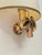 Baroque Vintage Cast Bow with Parchment Fan, 1950s For Sale - Image 3 of 11