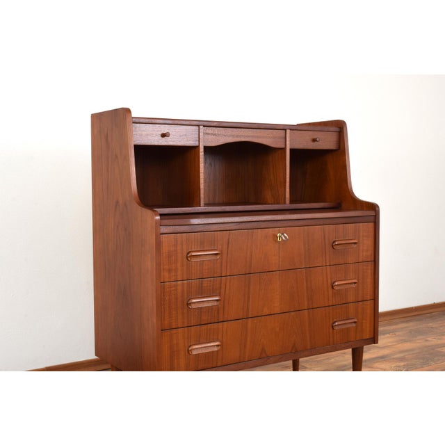 Mid-Century Danish Teak Secretary, 1960s For Sale - Image 15 of 18