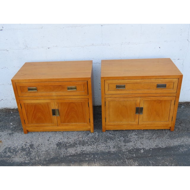 Thomasville Hollywood Regency Nightstands End Bedside Tables a Pair 6355 For Sale - Image 17 of 17