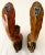 Arts & Crafts Rare Mid-Century California Original Pottery/Ceramics Oblong Scalloped Edged Low Bowl & Two Fire Phoenix Pheasant Birds 3 Pieces Excellent Condition. For Sale - Image 3 of 12