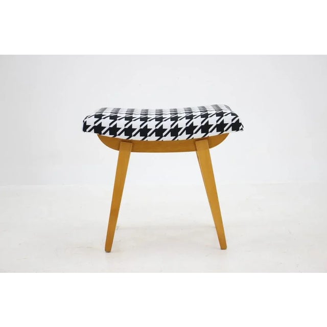 Wood Stool, Czechoslovakia, 1970s For Sale - Image 4 of 9