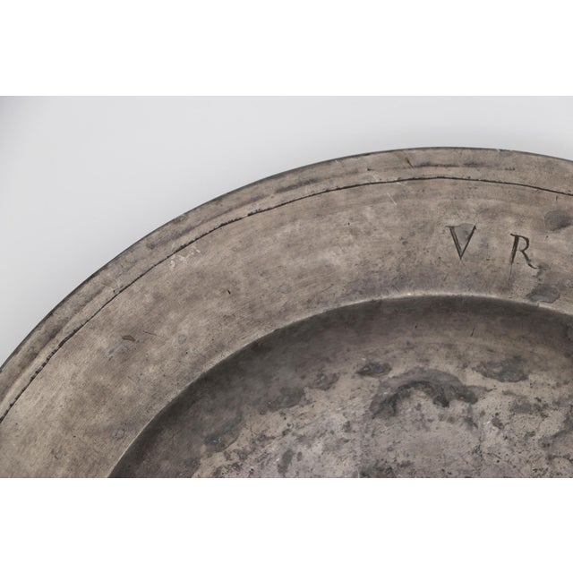 Baroque Large Alms Dish, Pewter, Germany, 18th Century For Sale - Image 3 of 16