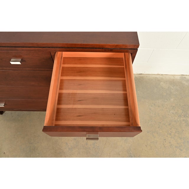 Wood Stickley Modern Arts & Crafts Shaker Cherry Wood Six-Drawer Dresser or Chest of Drawers For Sale - Image 7 of 17