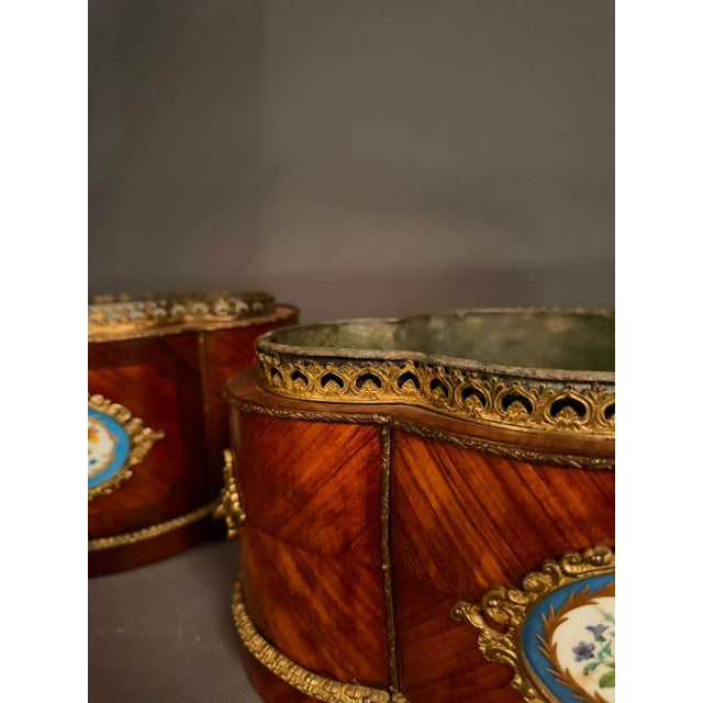 Pair of Louis XV Style French Jardinières, Circa 1890 For Sale - Image 11 of 15