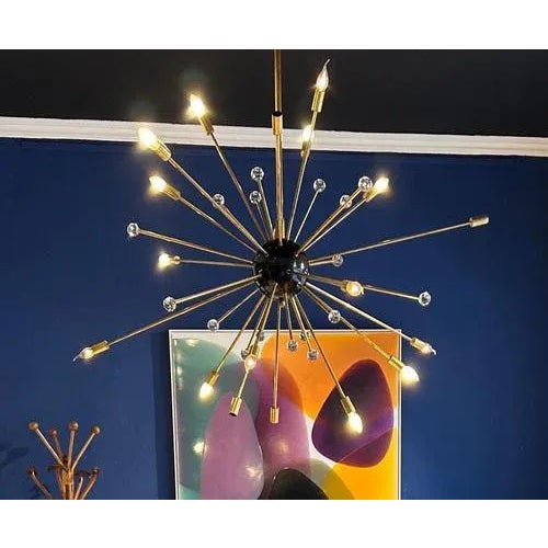 Sputnik ceiling Lamp with murano glass offering a wonderful atmosphere. Up to 250V (Europe/UK Standard).The wiring of this...