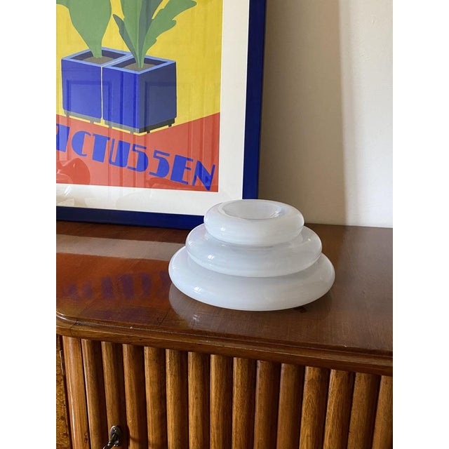 Mid-Century Modern Pomeri Cloudy Crystal Centerpiece by Eleonore Peduzzi Riva for Vistosi, Italy 1970s, Set of 3 For Sale - Image 3 of 18