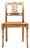 Vintage Hand Carved Cane Side Chair For Sale