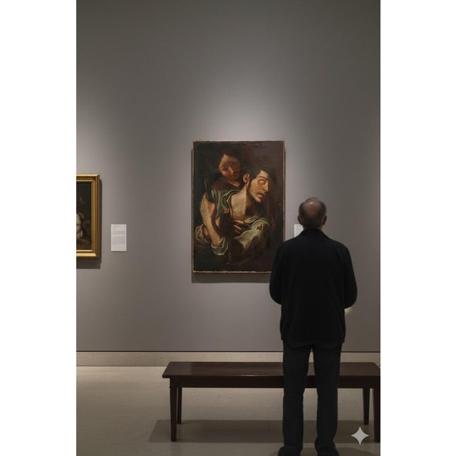 Period: 17th Century (17th Century) Technique: Oil on canvas Subject: Biblical Scene (Samson and Delilah) Stylistic and...