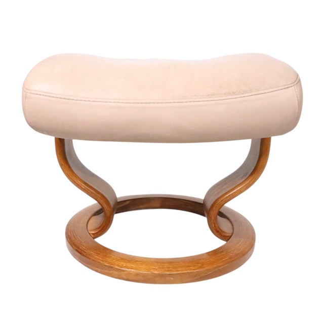 Vintage Ekornes Footstool Ottoman For Sale In New York - Image 6 of 15