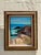 Vintage Boho Original Seascape Oil Painting on Canvas For Sale In West Palm - Image 6 of 7