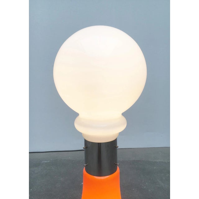 Mid-Century Italian Glass Floor Lamp attributed to Mazzega For Sale - Image 12 of 15