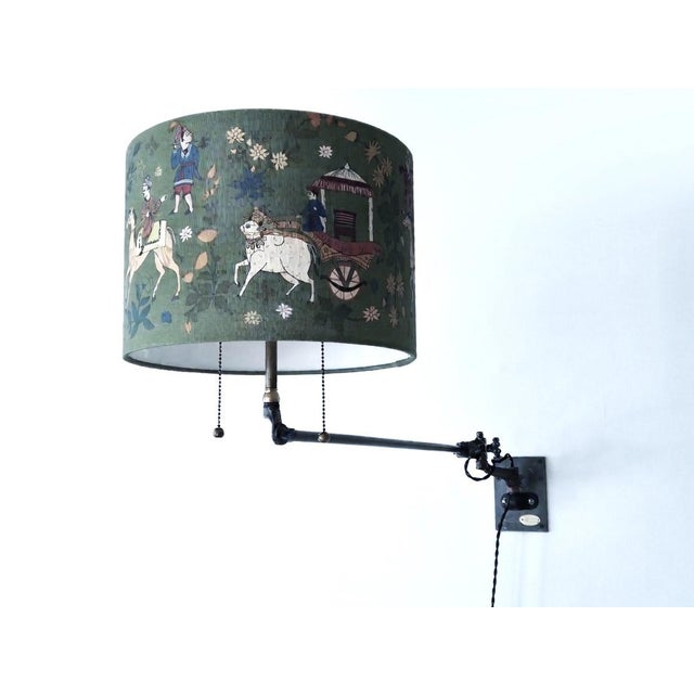 Scandinavian O.C.White Wall Lamp With Green Shade For Sale In New York - Image 6 of 11