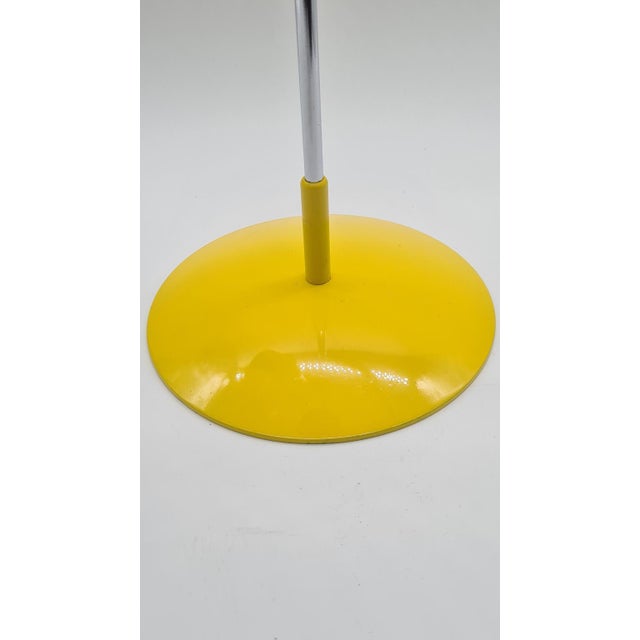 1970s Desk Lamp in Yellow Metal and Chrome by J. Hůrka, Czechoslovakia, 1970s For Sale - Image 5 of 11