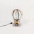 Italian table or table lamp by Toni Zuccheri, 1970s. Body formed by a metal base in gold and silver chrome, where the lamp...