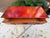 Red Vintage Red Lacquered Medallion 2 Drawer Commode, Chest of Drawers For Sale - Image 8 of 12