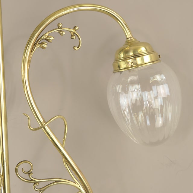 Art Nouveau Three-Light French Chandelier, 1900s For Sale - Image 14 of 16