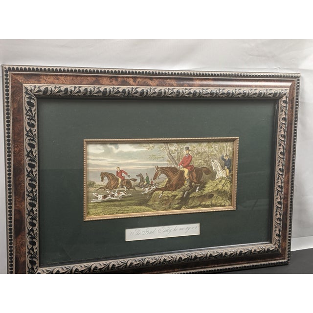 Late 20th Century Bombay Private Collection “The Find: Tally-Ho Away O-O” Equestrian Artwork For Sale - Image 10 of 11