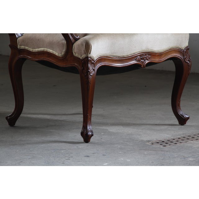 Vintage Louis XV Danish Lounge Chair, Set of 2 For Sale - Image 16 of 18