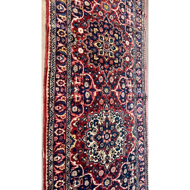 Textile Bakhtiar Runner - 3′1″ × 14′3″ For Sale - Image 7 of 10