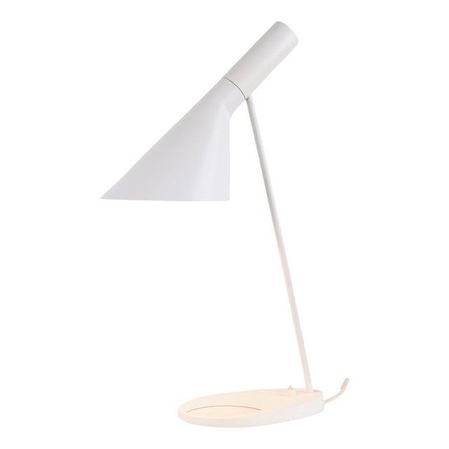 White AJ Table Lamp by Louis Poulsen for Arne Jacobsen, 1957 For Sale