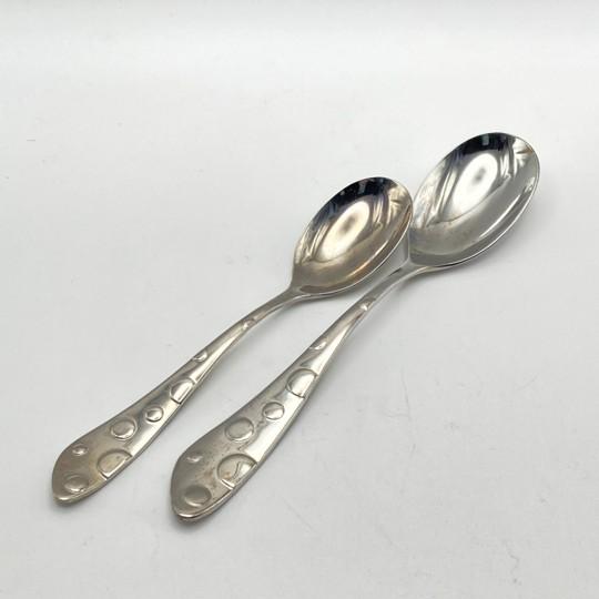 Spode “Baking Days” Stainless Flatware: Service for 11 (Rare “Polka Dot” Pattern) 57 Total Pieces For Sale - Image 13 of 18