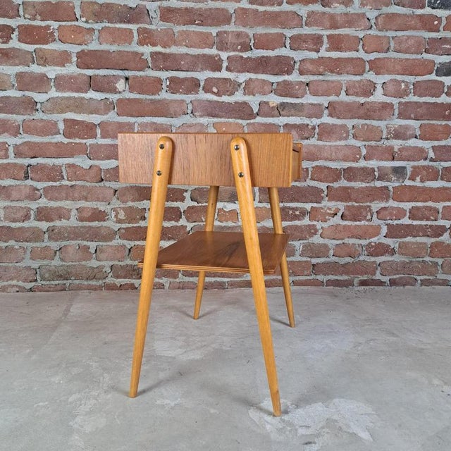 Vintage Danish Nightstand with Drawer, 1961 For Sale - Image 5 of 6