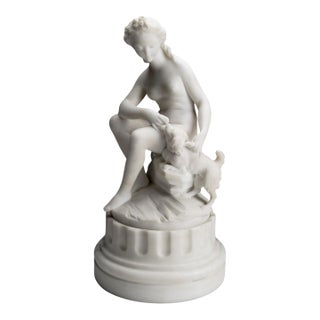 19th Century Antique Marble Sculpture Statue Etienne-Maurice Falconet Christies Provenance For Sale