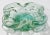Mid-Century Modern Vintage Murano Style Green Swirl Catchall Dish or Ashtray For Sale - Image 3 of 10