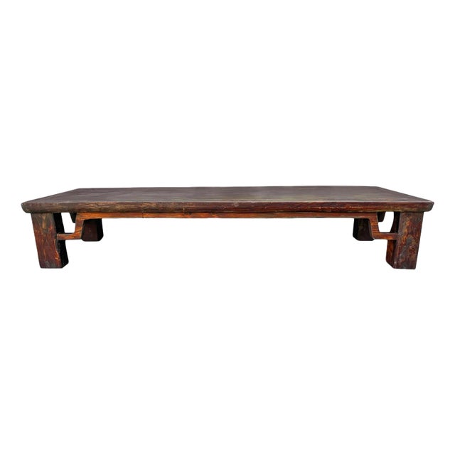 Antique Large Low Monk Coffee Table For Sale