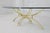 Mid-Century Modern Oval Brass & Glass Coffee Table For Sale - Image 6 of 10