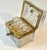 French Baccarat Diamond Cut Crystal Hinged Domed Box with Four Perfumes and Key For Sale - Image 12 of 12