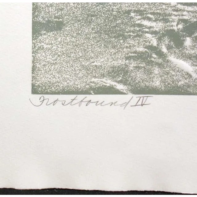 Paula Crane "Frostbound Iv" Hand Signed & Numbered Art Etching Make an Offer! For Sale - Image 4 of 5