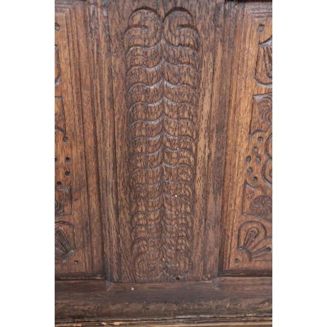 2000 - 2009 Antique Oak Chest, 1700s For Sale - Image 5 of 6