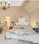 Cream Champagne Panel Bed by Michael Amini - Platine De Royale Antique Platinum For Sale - Image 8 of 12