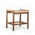 Dux Style Mid Century Travertine and Oak Side End Tables - Pair For Sale In Chicago - Image 6 of 11