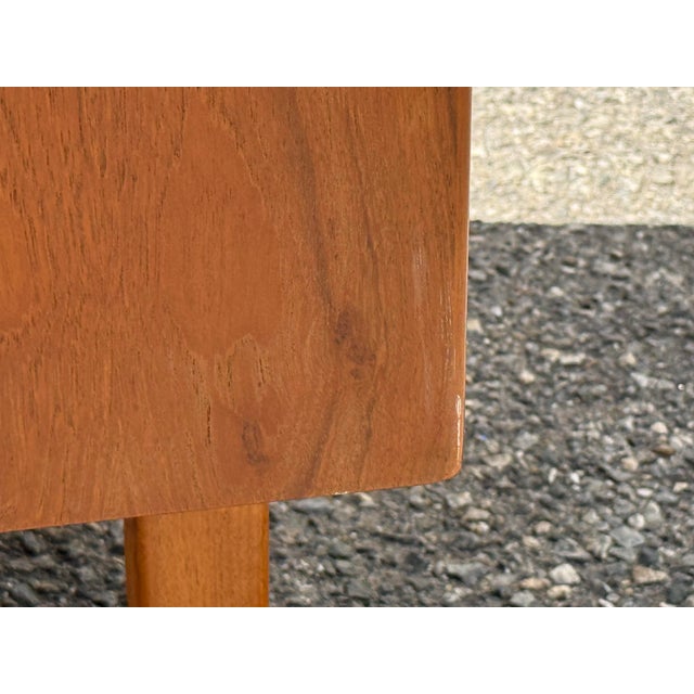 Wood Pair of Danish Modern Sven Age Madsen Tambour Door Teak Nightstands For Sale - Image 7 of 12