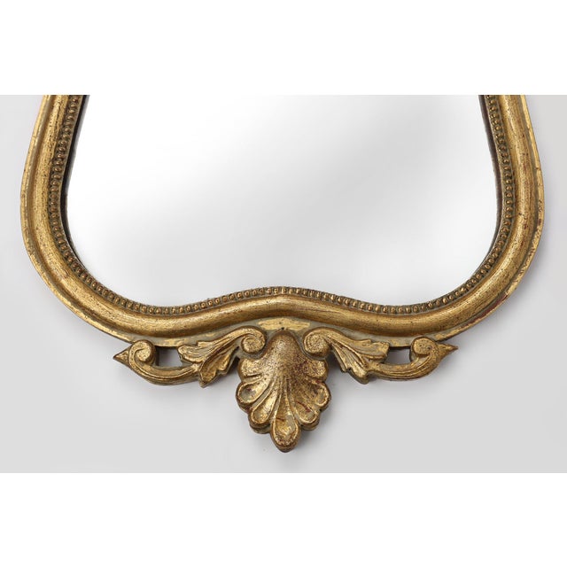 Rococo 20th Century Belgian Baroque Mirror in Gilded Wood, 1950s For Sale - Image 3 of 11