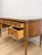 Wood American of Martinsville Vintage MCM Desk W/ Glass Top Four Drawers Transitional For Sale - Image 7 of 18