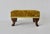 Queen Anne Vintage Queen Anne-Style Velvet Cushion Cabriole Legs Footstool Ottoman For Sale - Image 3 of 15