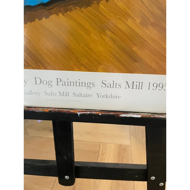Paper David Hockney, Dog Paintings 38 Salts Mill 1995. 1853 Gallery Salts Mill Saltaire Yorkshire, Copyright David Hockney, Printed in Uk For Sale - Image 7 of 11