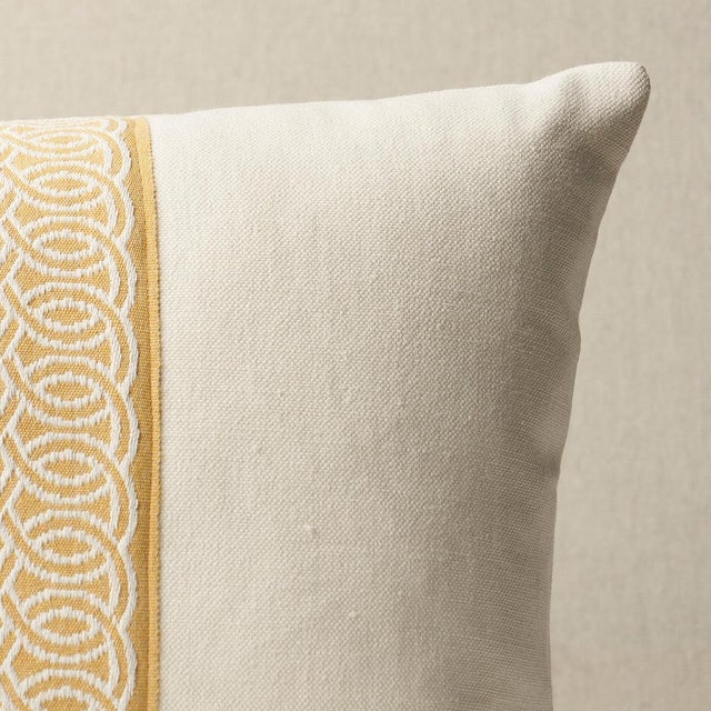Schumacher Schumacher Infinito Indoor/Outdoor Pillow in Buttercup For Sale - Image 4 of 4